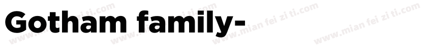Gotham family字体转换